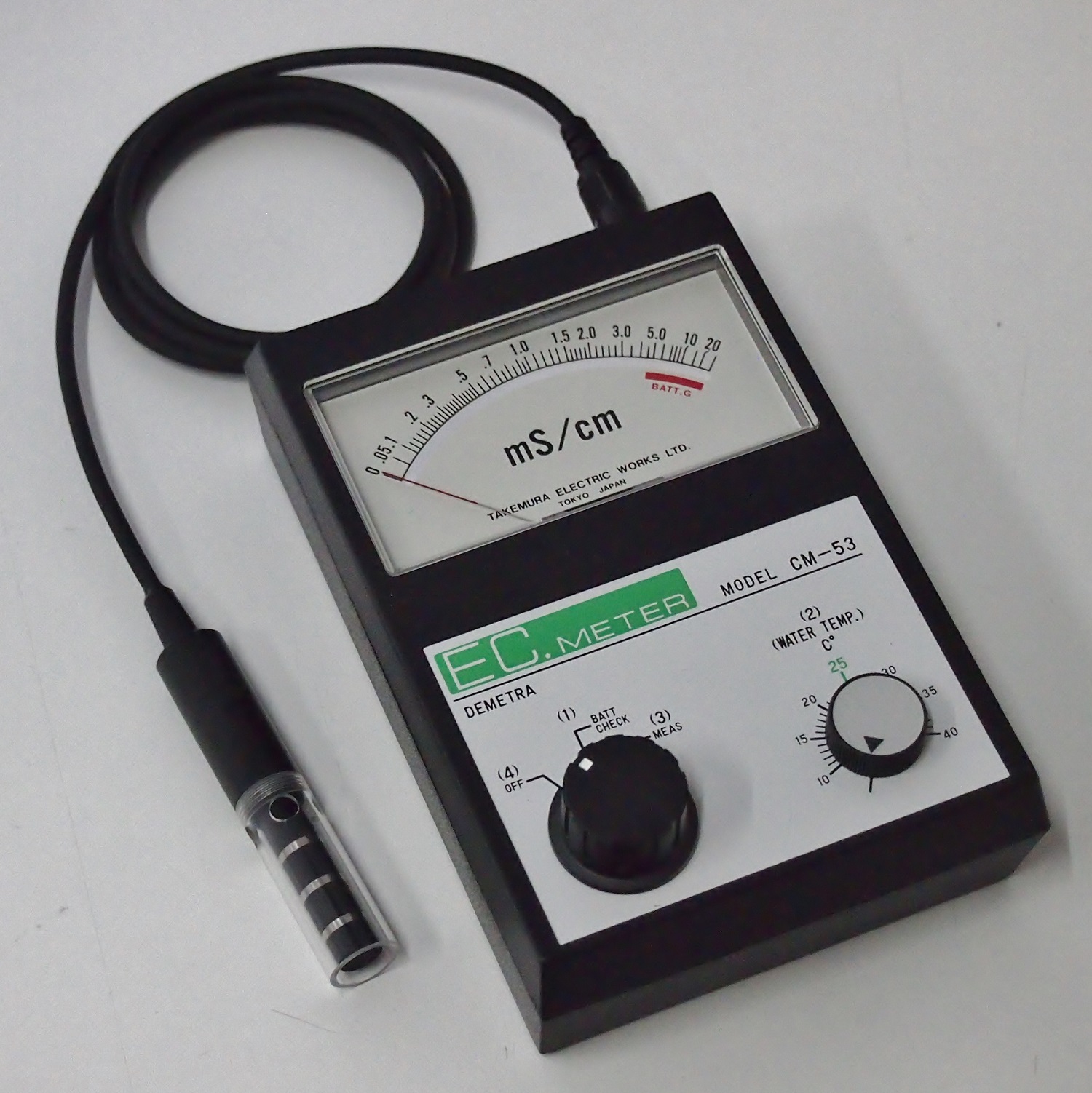 ECメーター 電気伝導度計 CM-53 アナログ式 導電率計 通販
